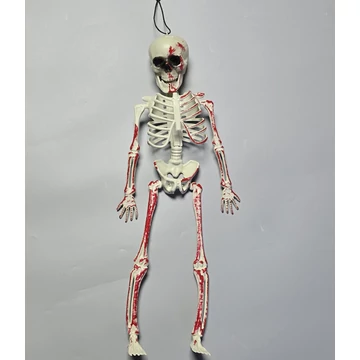 Véres csontváz dekoráció – függeszthető Halloween dísz