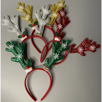 Óriás Rénszarvas fejpánt Merry Christmas felirattal 