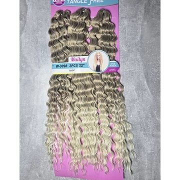 Mailyn  Brazil nagy csomagos póthaj – hullámos 3 db/csomag 22” T1B/60C szőke ombre