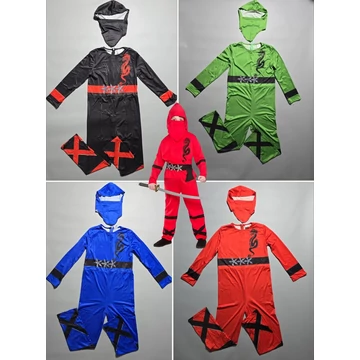 Gyerek Ninja jelmez – Ninjago ihlette – 4 színben – S/M/L