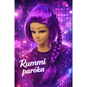 KPOP Demon Hunters – Rummi lila fonott paróka 