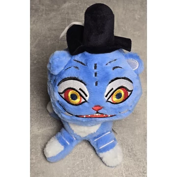 Derpy ülő plüssfigura – K‑Pop Demon Hunters animációs sorozat karakter, cilinderrel