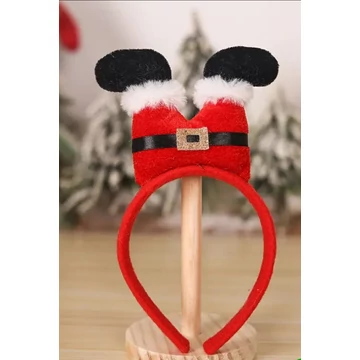 Mikulás Láb Fejpánt – Vicces Karácsonyi Fejdísz Plüss Díszítéssel