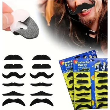 Bajusz  szett  öntapadós 