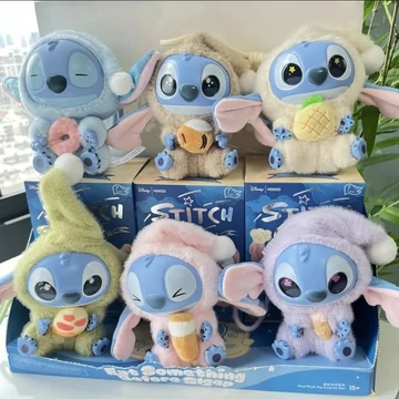 Stitch stílusú plüssfigura meglepetésdoboz – 6 db-os akciós csomag