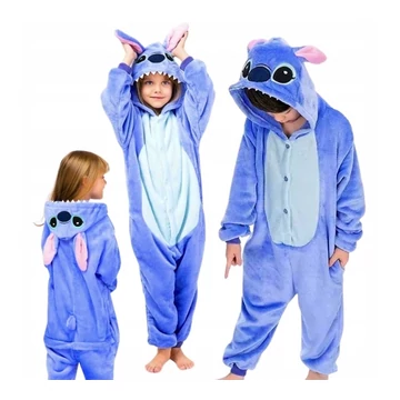 Gyermek Stitch jelmez – plüss kapucnis kezeslábas több méretben