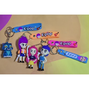 K-pop figurás szilikon kulcstartó (Rumi,Zoey,Mira,Derbi) K-pop figurás szilikon kulcstartó (Rumi,Zoey,Mira,Derbi)