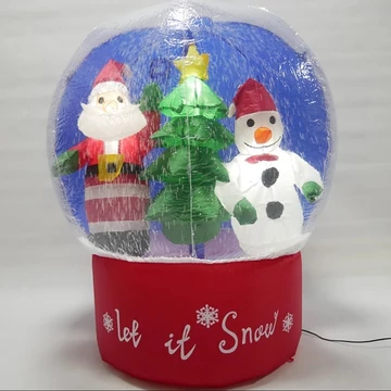 Óriás Felfújható Hógömb – Mikulás, Karácsonyfa, Hóember LED Dekoráció Óriás Felfújható Hógömb – Mikulás, Karácsonyfa, Hóember LED Dekoráció