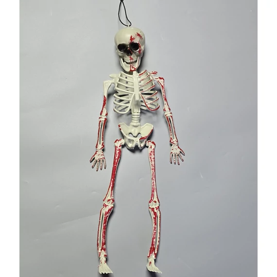 Véres csontváz dekoráció – függeszthető Halloween dísz