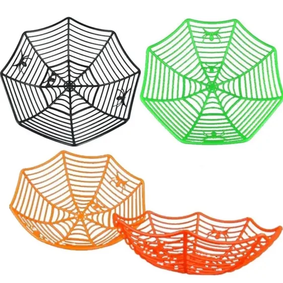Halloween  cukorka tartó  Kosár  Pókhálós