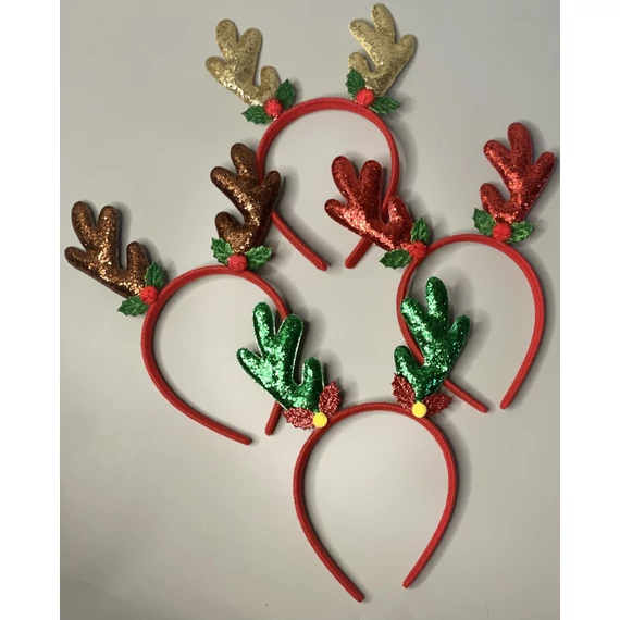 Rénszarvas csillogó fejpánt