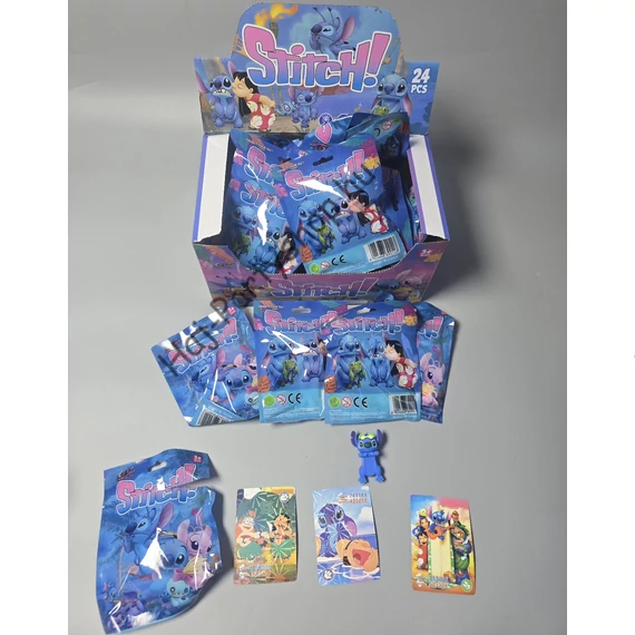Stitch meglepetés csomag – Mini figura és gyűjtőkártyák Sonny angel