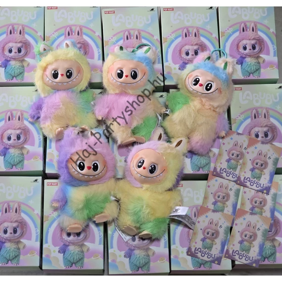 Labubu - Rainbow Dream meglepetés plüssfigura (vakdobozos)