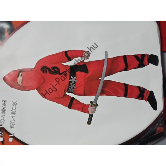 Gyerek Ninja jelmez – Ninjago ihlette – 4 színben – S/M/L