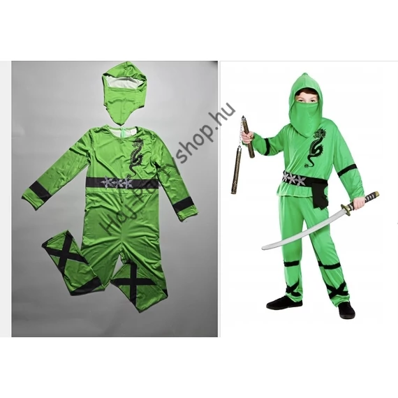 Gyerek Ninja jelmez – Ninjago ihlette – 4 színben – S/M/L