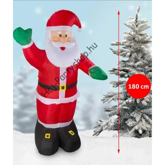 Felfújható Mikulás LED világítással –  / 150 cm / 180 cm/240 cm