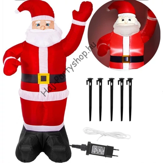 Felfújható Mikulás LED világítással –  / 150 cm / 180 cm/240 cm