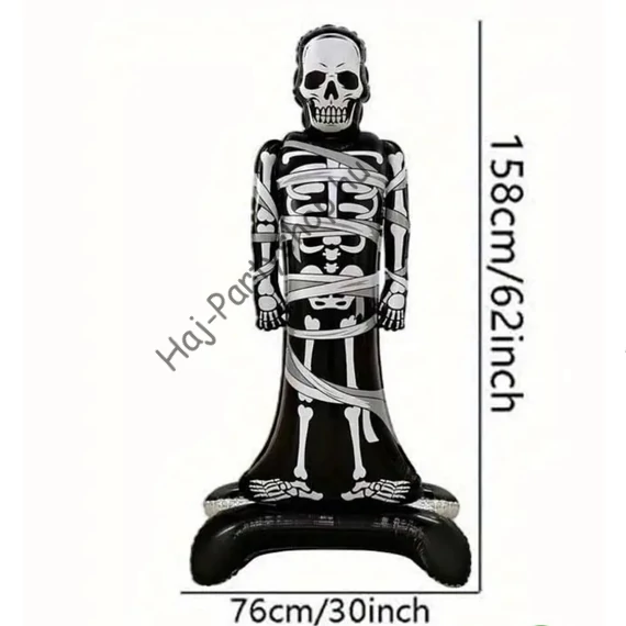 Felfújható Halloween csontváz figura 158 cm fólialufi