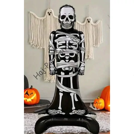 Felfújható Halloween csontváz figura 158 cm fólialufi