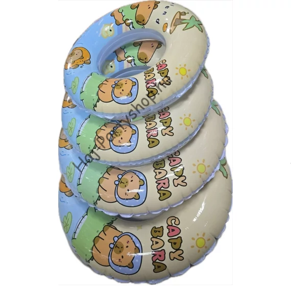 Capybara Mintás Felfújható Úszógumi – Több Méretben (60,70,80–90 cm)