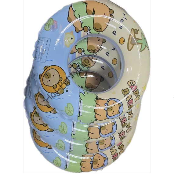 Capybara Mintás Felfújható Úszógumi – Több Méretben (60,70,80–90 cm)