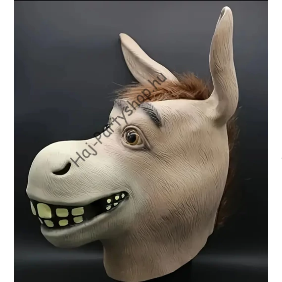 Shrek ihlette szamár gumi maszk – farsangi jelmez kellék