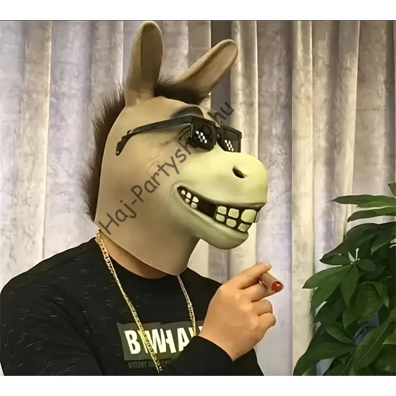 Shrek ihlette szamár gumi maszk – farsangi jelmez kellék