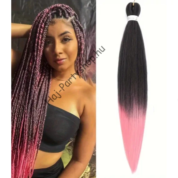 Ez Braid kanekalon haj fekete-pink  2T-4