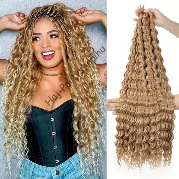 Brazil deep twist szintetikus fonható póthaj – extra hosszú, 3 csomagos akció (70 cm / 300 g)