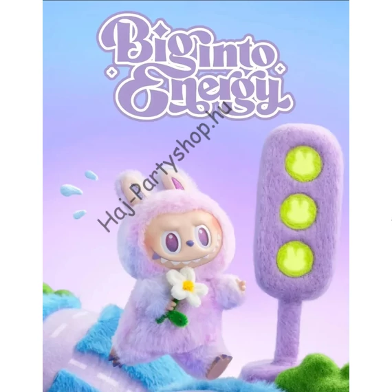 Labubu „Big into Energy” vinyl plüss kulcstartó – vakdoboz (1 db)