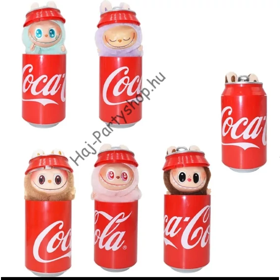 Labubu Coca-Cola kupakos meglepetés kulcstartó figura – 1 db-os szett
