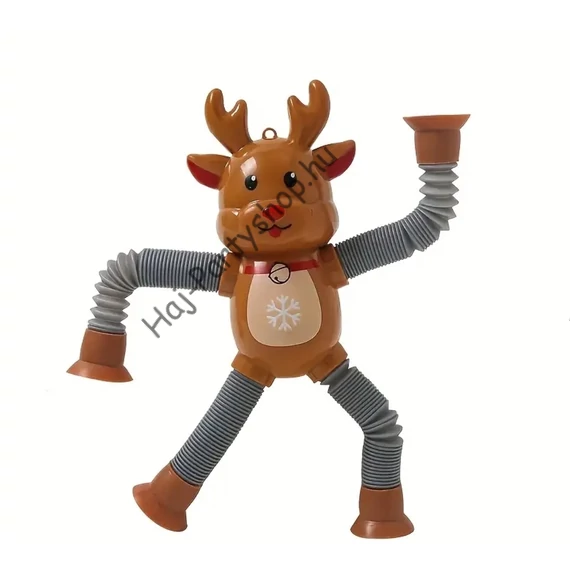 Flexibilis Karácsonyi Figura Szett – Tapadókorongos, Mozgatható Játék/Dekoráció