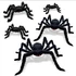 Kép 2/7 - Halloween óriáspók dekoráció – fekete szőrös pók piros szemekkel (30 / 60 / 75 / 150 cm)