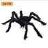 Kép 4/7 - Halloween óriáspók dekoráció – fekete szőrös pók piros szemekkel (30 / 60 / 75 / 150 cm)