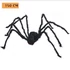 Kép 7/7 - Halloween óriáspók dekoráció – fekete szőrös pók piros szemekkel (30 / 60 / 75 / 150 cm)